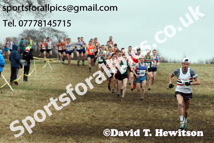 Senior men, 2018 Northern Cross Country Champs., Harewood House, Leeds. Photo: David T. Hewitson/Sports for All Pics